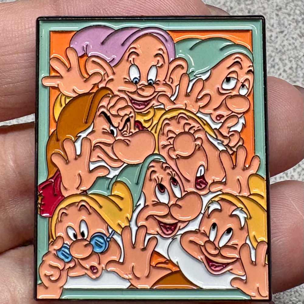 Disney Seven Dwarfs Colorful Brooch